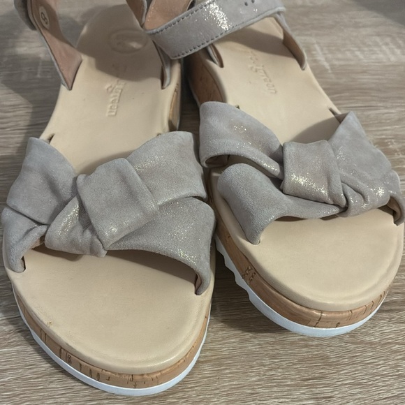 Paul green Taupe Knotted Sandals with Ankle Strap size 8.5 - Picture 8 of 10